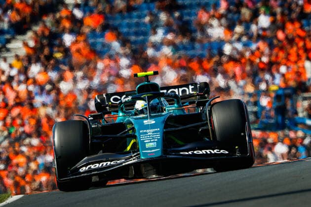 05 VETTEL Sebastian (ger), Aston Martin F1 Team AMR22, action during the Formula 1 Heineken Dutch Grand Prix 2022, 15th round of the 2022 FIA Formula One World Championship, WM, Weltmeisterschaft from September 2 to 4, 2022 on the Zandvoort Circuit, in Netherlands, Belgium - F1 - DUTCH GRAND PRIX 2022 DPPI Panoramic  00122035__V2_6581