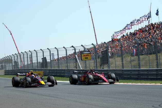 F1 Grand Prix Holland 2022 Charles Leclerc Ferrari Formula1 Team Gosser Prize of Holland Circuit Zandvoort Formula1 World Championship 2022 Formula1 Charles Leclerc and Sergio Perez Copyright: xBEAUTIFULxSPORTS Bernhardtx
