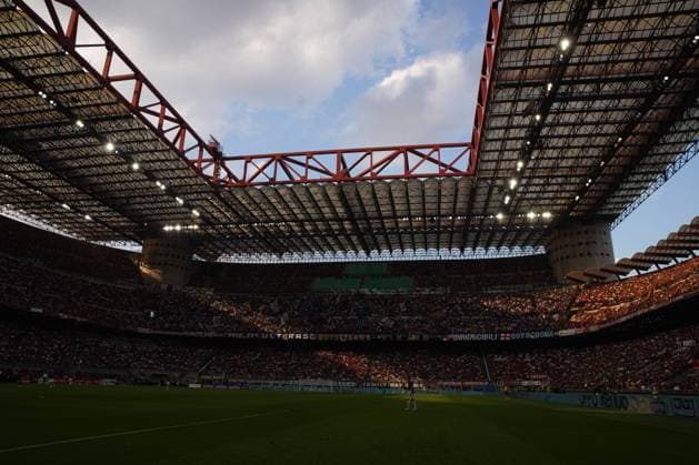 AC Milan v FC Internazionale - Serie A Giuseppe Meazza stadium of SanSiro during AC Milan against FC Inter, Serie A, at Stadio San Siro on September 03rd, 2022. Milan Italy Italy  Copyright: xAlessioxMorgesex originalFilename:morgese-acmilanv220804_npmAz.jpg