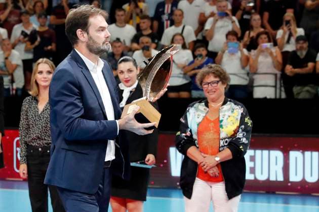 Martini bruno HandBALL : PSG vs Nantes - Trophee des champions -liquimolystarligue - Poitiers - arena futuroscope - 03 05 2022 StephanePillaud Panoramic 