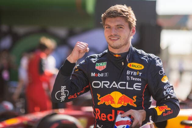 (220904) -- ZANDVOORT, Sept. 4, 2022 -- Max Verstappen of Redbull celebrates after taking the pole position during the qualifying session of the Formula 1 Dutch Grand Prix at Zandvoort Circuit, the Netherlands, Sept. 3, 2022. (Photo by Xinhua) (SP)NETHERLANDS-ZANDVOORT-F1-DUTCH GRAND PRIX-QUALIFYING QianxJun 