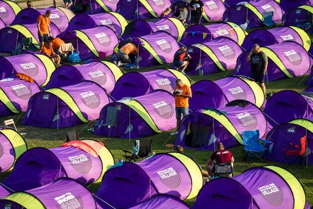 ZANDVOORT Race fans at the campsite next to the Zandvoort circuit where the F1 Grand Prix of the Netherlands will be held ANP JEROEN JUMELET xVIxANPxSportx xxANPxIVx 454027595 originalFilename: 454027595.jpg