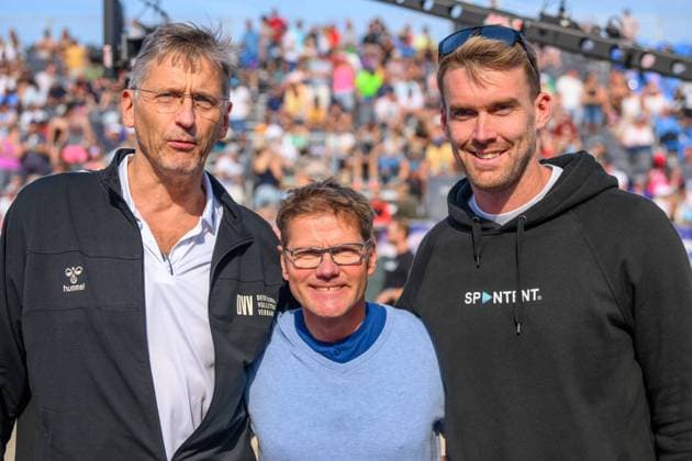 German Beach Volleyball Championships, Timmendorfer Strand, 04 09 2022 Rene Hecht DVV President , Joachim Nitz Timmendorfer Strand Niendorf Tourismus GmbH , Alexander Walkenhorst Spontent, NewBeachOrder German Beach Volleyball Championships, on 04 09 2022 Copyright: xBEAUTIFULxSPORTS PeterxWeberx