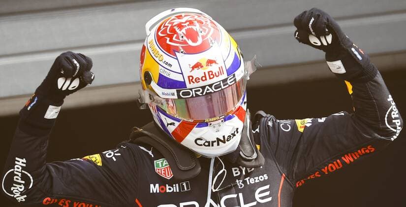 ZANDVOORT Max Verstappen Oracle Red Bull Racing celebrates winning the F1 Grand Prix of the Netherlands at Circuit Zandvoort on September 4, 2022 in Zandvoort, Netherlands KOEN VAN WEEL F1 Grand Prix of The Netherlands 2022 xVIxANPxSportx xxANPxIVx 454047801 originalFilename: 454047801.jpg