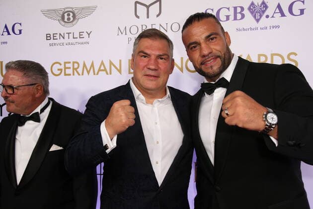 Boxing Herqul 2022 German Boxing Award, Berlin, 04 09 2022 Dariusz Tiger Michalczewski and Manuel Mahmoud Charr Berlin Germany