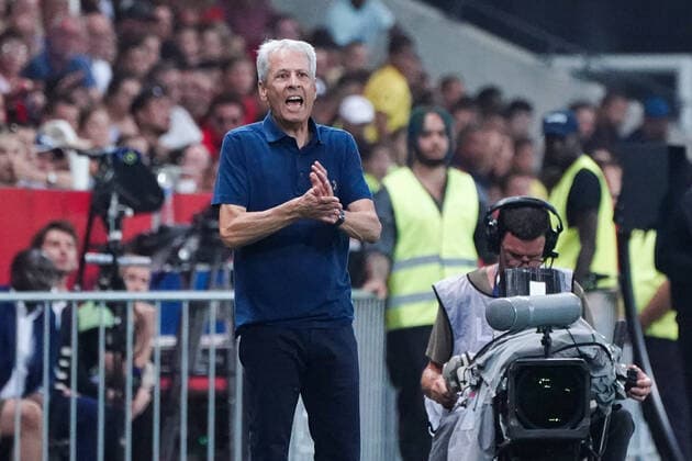Lucien Favre (entraineur de l OGC Nice) FOOTBALL : OGC Nice vs AS Monaco - Ligue 1 Uber Eats - Nice - 04 09 2022 NorbertScanella Panoramic 