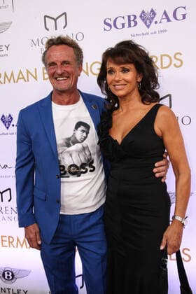 Boxing Herqul 2022 German Boxing Award, Berlin, 04 09 2022 Thomas Pütz BDB President and Mrs. Katja Berlin Germany