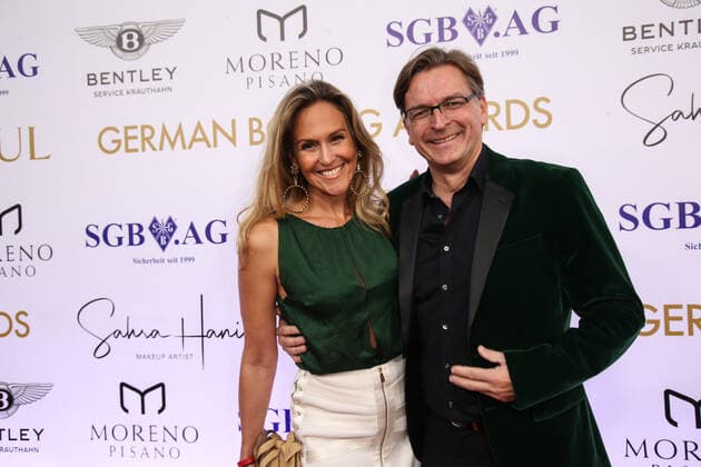 Boxing Herqul 2022 German Boxing Award, Berlin, 04 09 2022 Claus Strunz picture and girlfriend Daniela Oliel Berlin Germany