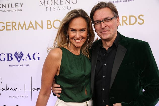 Boxing Herqul 2022 German Boxing Award, Berlin, 04 09 2022 Claus Strunz picture and girlfriend Daniela Oliel Berlin Germany