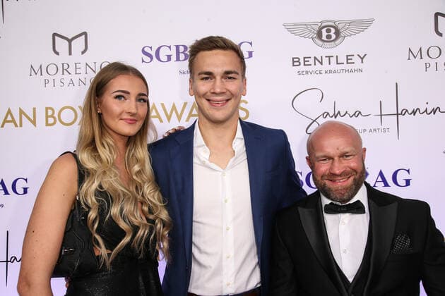 Boxing Herqul 2022 German Boxing Award, Berlin, 04 09 2022 Tim Vößing and girlfriend Berlin Germany