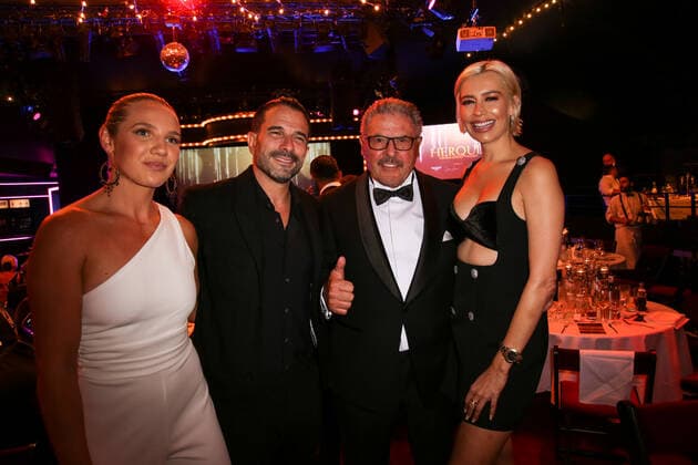 Boxing Herqul 2022 German Boxing Award, Berlin, 04 09 2022 f l Sopie Allisch, Marc Terenzi, Peter Hanraths and Verna Kerth Berlin Germany