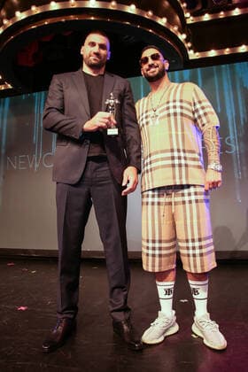 Boxing Herqul 2022 German Boxing Award, Berlin, 04 09 2022 Newcomer of the Year Victor Faust ECB and Milonair Berlin Germany
