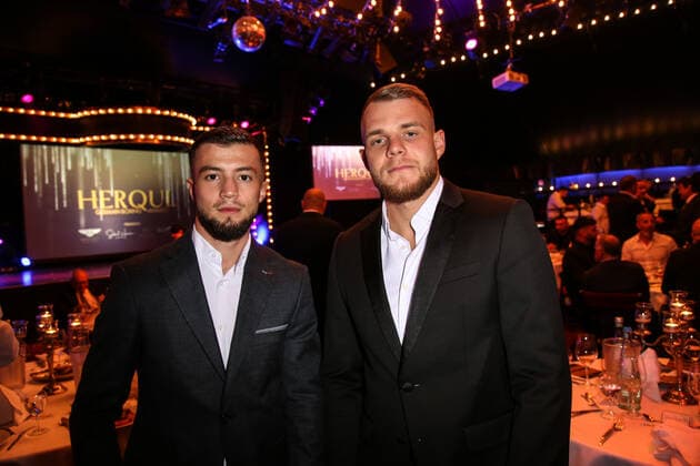 Boxing Herqul 2022 German Boxing Award, Berlin, 04 09 2022 Hamsat Shadalov l and Paul Wall Berlin Germany