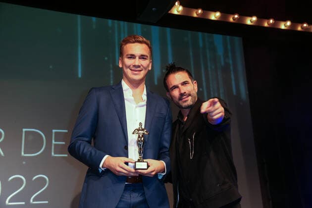 Boxing Herqul 2022 German Boxing Award, Berlin, 04 09 2022 Tim Vößing Youngstar of the Year and Marc Terenzi Berlin Germany