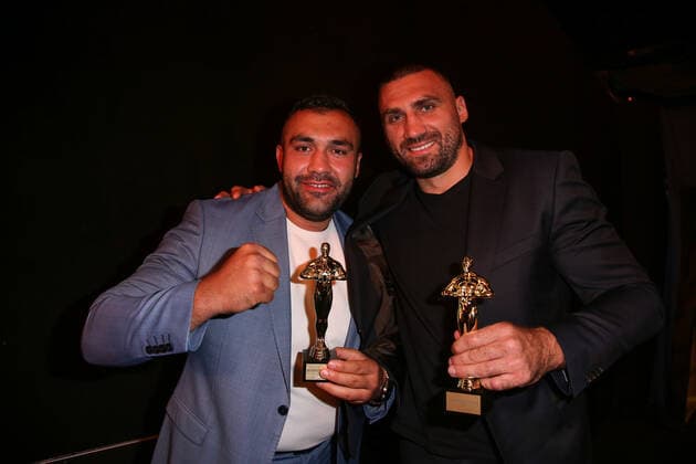 Boxing Herqul 2022 German Boxing Award, Berlin, 04 09 2022 Boxer of the Year Ali Eren Demirecen l and Victor Faust EC Boxing Berlin Germany