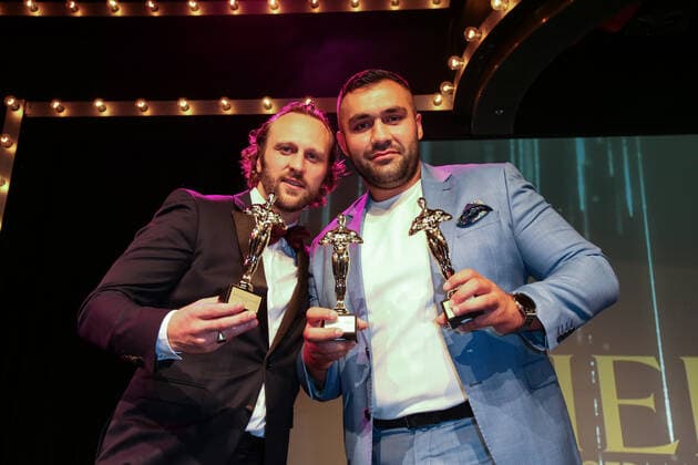Boxing Herqul 2022 German Boxing Award, Berlin, 04 09 2022 Benny Blanko l and Ali Eren Demirecen Berlin Germany