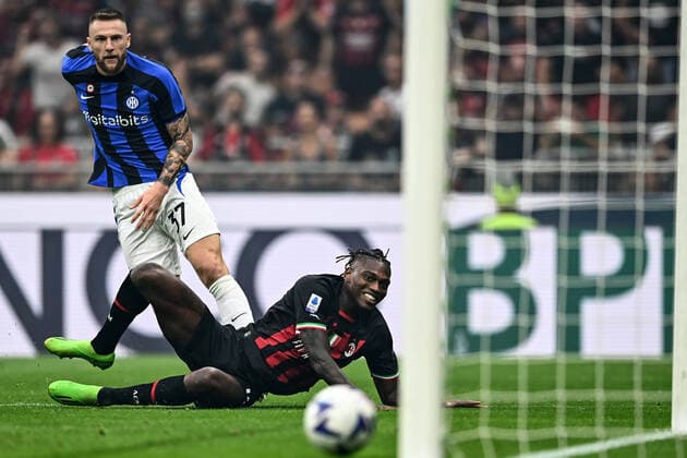 Bilder des Jahres 2022, Sport 09 September Sport Themen der Woche KW35 Mg Milano 03 09 2022 - campionato di calcio serie A Milan-Inter foto Matteo Gribaudi Image nella foto: gol Rafael Leao 