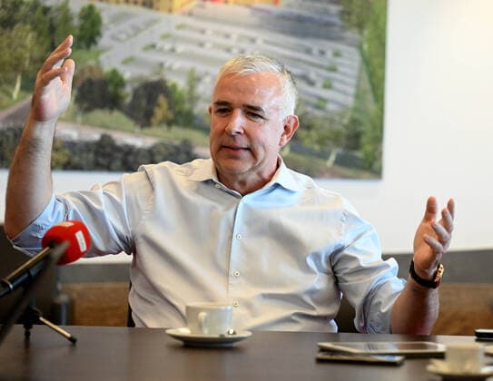 Football, men, season 2022 2023, Europa League, 1 FC Union Berlin, press conference for the Europa League match 1 FC Union Berlin Royale Union Saint Gilloise, in the picture President Dirk Zingler 1 FC Union , 06 09 2022, Copyright: xMatthiasxKochx
