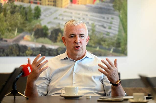 Football, men, season 2022 2023, Europa League, 1 FC Union Berlin, press conference for the Europa League match 1 FC Union Berlin Royale Union Saint Gilloise, in the picture President Dirk Zingler 1 FC Union , 06 09 2022, Copyright: xMatthiasxKochx