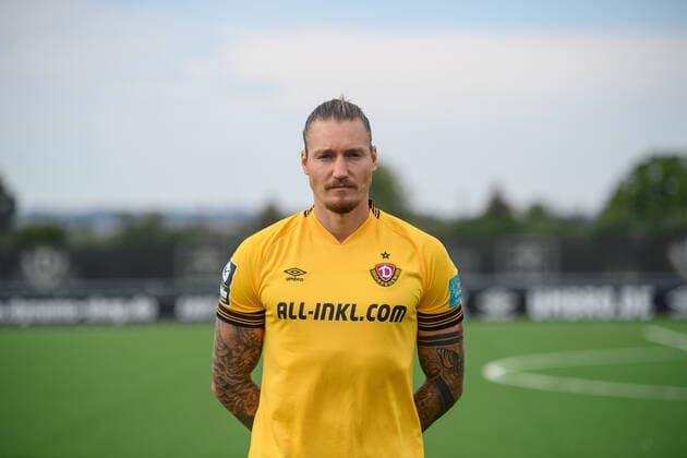 Manuel Schäffler Schaeffler SG Dynamo Dresden 3 league, portrait date 2022 2023