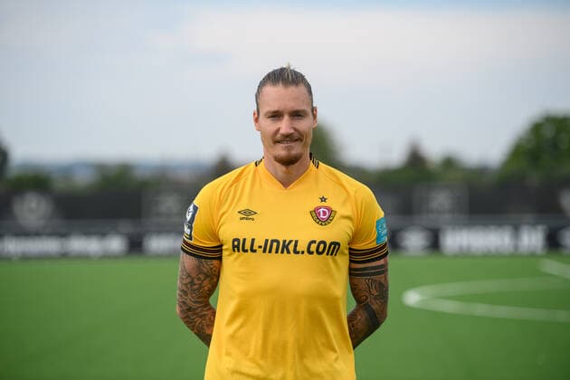 Manuel Schäffler Schaeffler SG Dynamo Dresden 3 league, portrait date 2022 2023