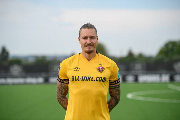 Manuel Schäffler Schaeffler SG Dynamo Dresden 3 league, portrait date 2022 2023
