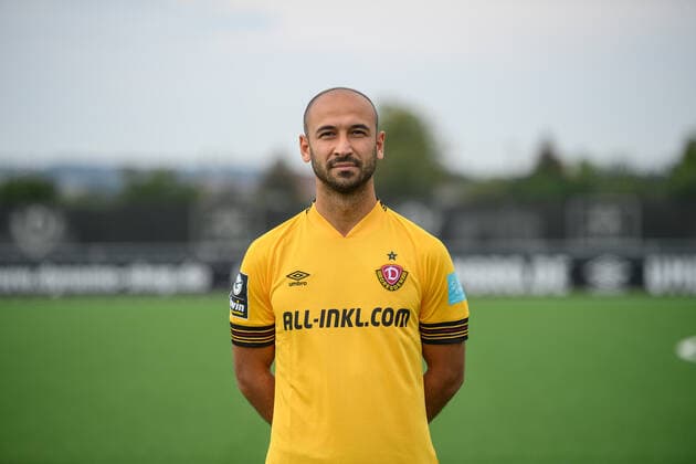 Akaki Gogia SG Dynamo Dresden 3 league, portrait date 2022 2023