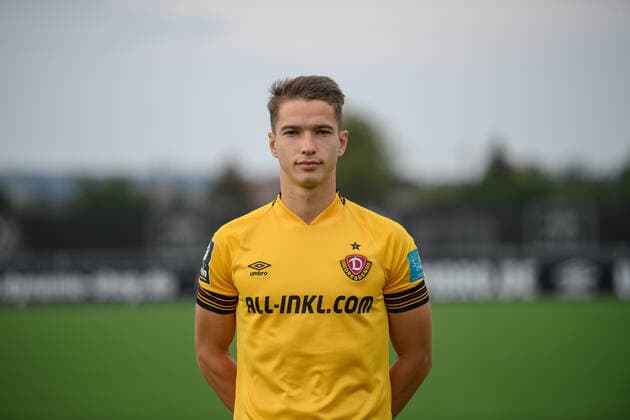 Kyrylo Melichenko SG Dynamo Dresden 3 league, portrait date 2022 2023