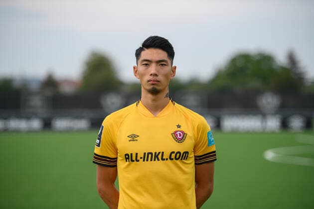 Kyu Hyun Park SG Dynamo Dresden 3 league, portrait date 2022 2023