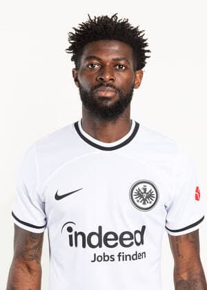 FIFA Fußball WM 2022, Porträts, Nationalspieler Kamerun Jerome Onguene - Eintracht Frankfurt, SGE, 2022 2023, Porträttermin, Porträt, 1. BL, Ger; by Ohnesorge Eintracht Frankfurt