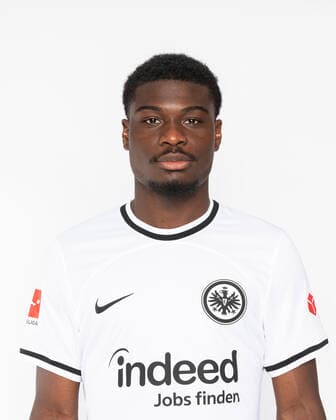 Junior Dina Ebimbe - Eintracht Frankfurt, SGE, 2022 2023, Porträttermin, Porträt, 1. BL, Ger; by Ohnesorge Eintracht Frankfurt