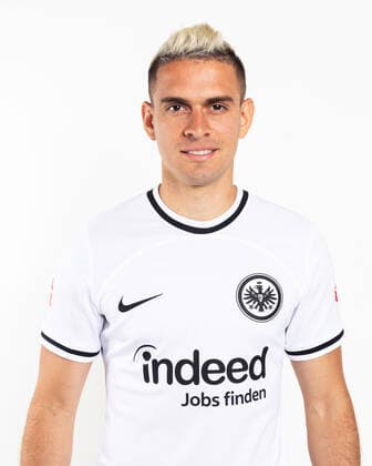 Rafael Borre - Eintracht Frankfurt, SGE, 2022 2023, Porträttermin, Porträt, 1. BL, Ger; by Ohnesorge Eintracht Frankfurt