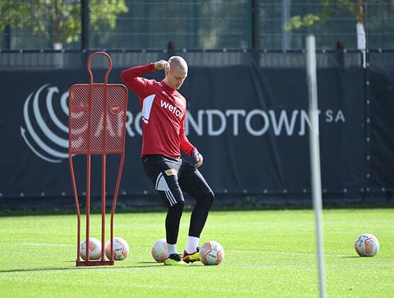 Football, men, season 2022 2023, Europa League, 1 FC Union Berlin, final training before the Europa League match 1 FC Union Berlin Royale Union Saint Gilloise, Timo Baumgartl 1 FC Union Berlin , 07 09 2022, Copyright: xMatthiasxKochx