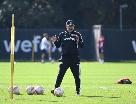 Football, men, season 2022 2023, Europa League, 1 FC Union Berlin, final training before the Europa League match 1 FC Union Berlin Royale Union Saint Gilloise, coach Urs Fischer 1 FC Union , 07 09 2022, Copyright: xMatthiasxKochx