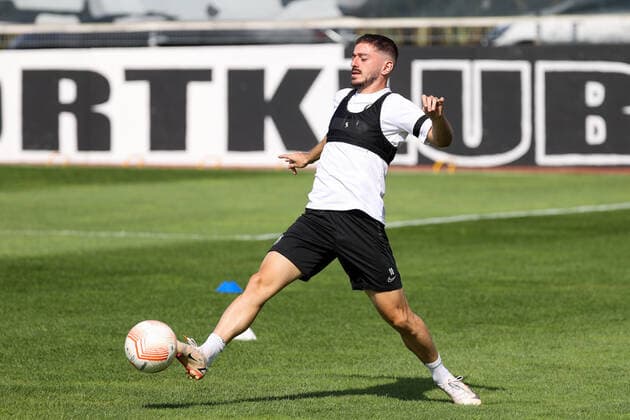 SOCCER - UEFA EL, Sturm vs Midtylland GRAZ,AUSTRIA,07.SEP.22 - SOCCER - UEFA Europa League, group stage, SK Sturm Graz vs FC Midtylland, preview, training Sturm. Image shows Otar Kiteishvili (Sturm).  GEPAxpictures xChristianxWalgram