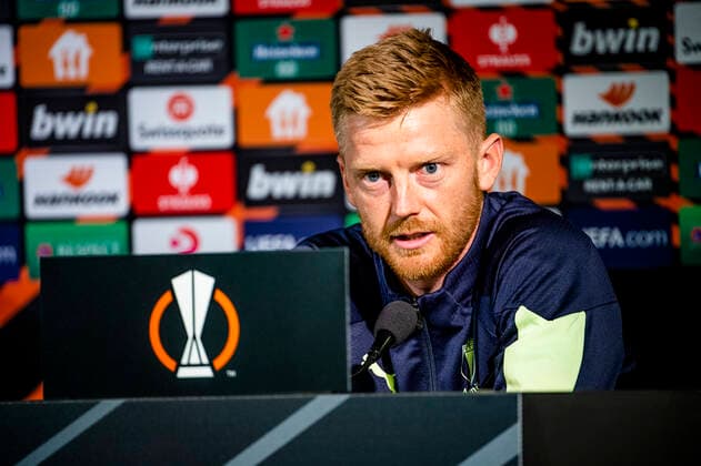 220907 Anders Christiansen during a press conference with Malmö FF on September 7, 2022 in Malmö Photo Christian Örnberg BILDBYRAN COP 166 CO0227 football football soccer fotball uefa europa league press conference press conference malmö ff bbeng,  Copyright: CHRISTIANxÖRNBERG BB220907CO110