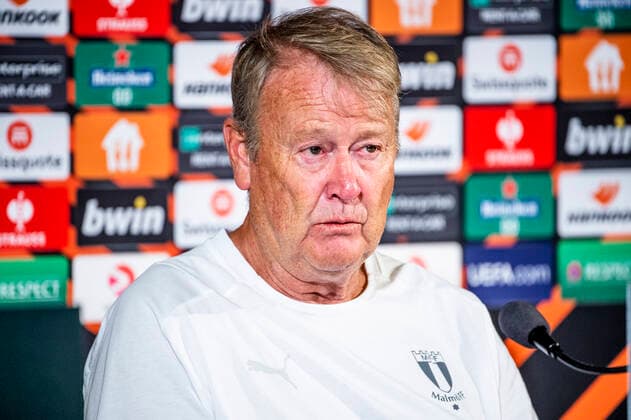 220907 Head coach Age Hareide during a press conference with Malmö FF on September 7, 2022 in Malmö Photo Christian Örnberg BILDBYRAN COP 166 CO0227 football football soccer fotball uefa europa league press conference press conference malmö ff bbeng,  Copyright: CHRISTIANxÖRNBERG BB220907CO114