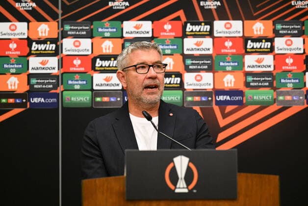 Football, men, season 2022 2023, Europa League, 1 FC Union Berlin, press conference before the Europa League match 1 FC Union Berlin Royale Union Saint Gilloise, coach Urs Fischer 1 FC Union , 07 09 2022, Copyright: xMatthiasxKochx