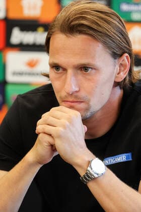 SOCCER - UEFA EL, Sturm vs Midtylland GRAZ,AUSTRIA,07.SEP.22 - SOCCER - UEFA Europa League, group stage, SK Sturm Graz vs FC Midtylland, preview, press conference, PK, Pressekonferenz Sturm. Image shows Stefan Hierlaender (Sturm).  GEPAxpictures xChristianxWalgram