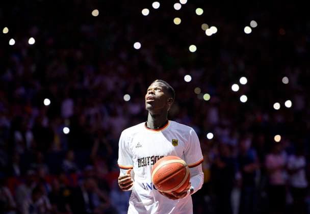 Dennis SCHROEDER Schröder GER in the sea of lights, Germany GER Slovenia SLO 80 88, preliminary round group B, on 06 09 2022 in Cologne Basketball European Championship EuroBasket 2022 in Germany, from 01 09 18 09 2022 Â