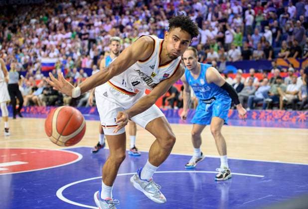 Maodo LO GER action, Germany GER Slovenia SLO 80 88, preliminary round group B, on 06 09 2022 in Cologne Basketball European Championship EuroBasket 2022 in Germany, from 01 09 18 09 2022 Â