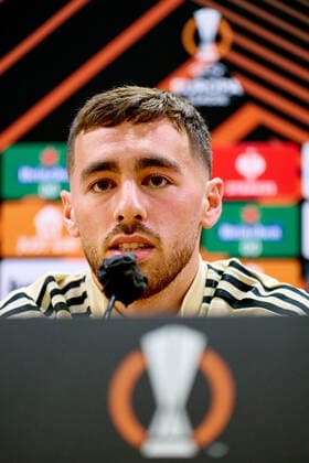 UEFA Europa League press conference, PK, Pressekonferenz and training of Feyenoord Rome - Orkun Kokcu of Feyenoord during the press conference and training of Feyenoord at Stadio Olimpico on 7 September 2022 in Rome, Italy. Copyright: xTomxBodex