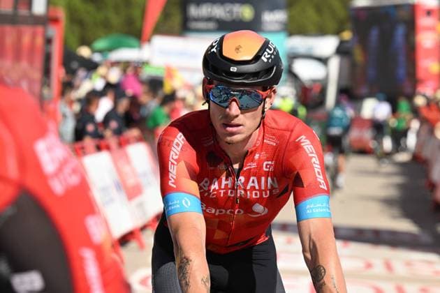 07-09-2022 Vuelta A Espana; Tappa 17 Aracena - Monasterio De Tentudia; 2022, Bahrain - Victorious; Sutterlin, Jasha; Monasterio De Tentudia; 