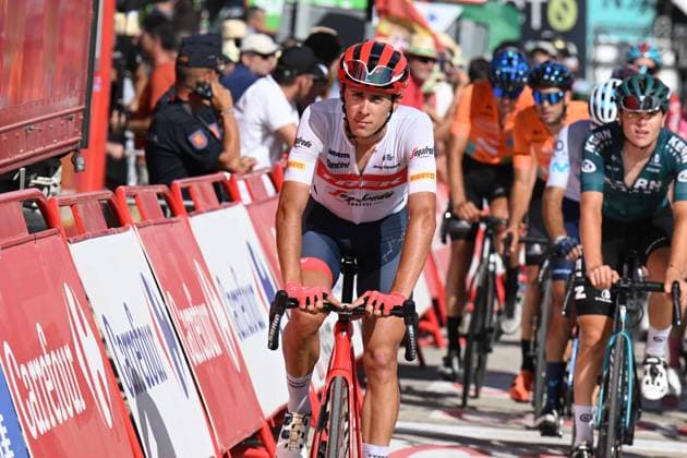 07-09-2022 Vuelta A Espana; Tappa 17 Aracena - Monasterio De Tentudia; 2022, Trek - Segafredo; Tiberi, Antonio; Monasterio De Tentudia; 