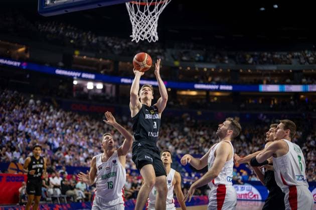 Basketball Cologne 07 09 2022 Eurobasket 2022 preliminary round Germany GER Hungary HUN Justus Hollatz Germany, No 21