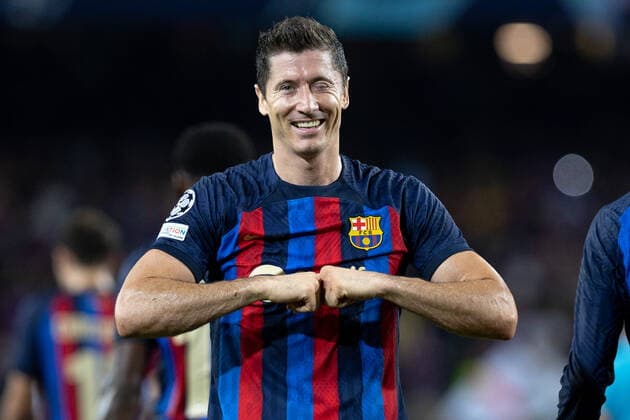 Sport Themen der Woche KW36 Sport Bilder des Tages September 7, 2022, Barcelona, Spain: Robert Lewandowski of FC Barcelona, Barca celebrate a goal during the UEFA Champions League match between FC Barcelona and Viktoria Plzen at Camp Nou in Barcelona, Spain. Barcelona Spain - ZUMAd159 20220907_zia_d159_031 Copyright: xGerardxFrancox