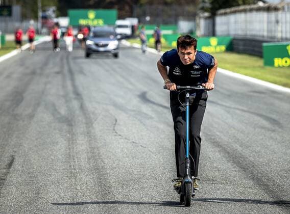 MONZA Alexander Albon Williams explores the Monza circuit in the run up to the Italian Grand Prix REMKO DE WAAL xVIxANPxSportx xxANPxIVx 454298036 originalFilename: 454298036.jpg
