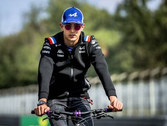 MONZA Esteban Ocon Alpine explores the Monza circuit in the run up to the Italian Grand Prix REMKO DE WAAL xVIxANPxSportx xxANPxIVx 454298066 originalFilename: 454298066.jpg