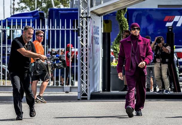 Formula 1, Italian GP in Monza, Lewis Hamiltons outfit