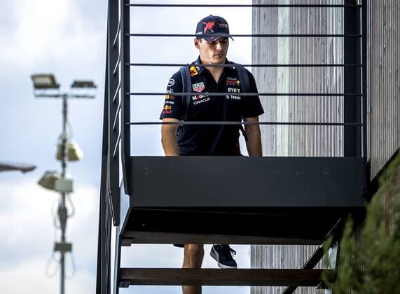 MONZA Max Verstappen Oracle Red Bull Racing arrives at the Monza circuit ahead of the Italian Grand Prix REMKO DE WAAL xVIxANPxSportx xxANPxIVx 454298173 originalFilename: 454298173.jpg